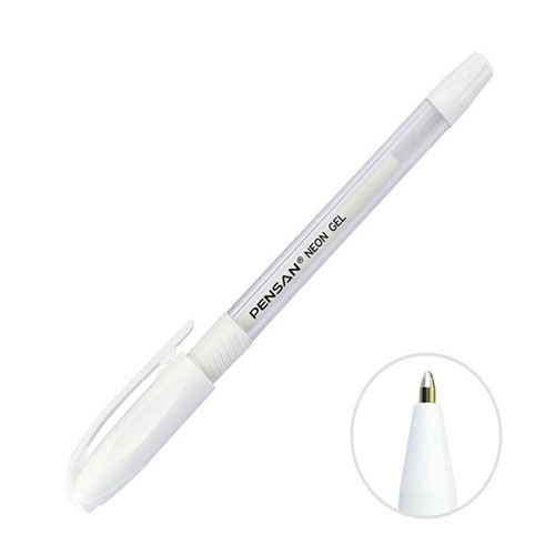 Pensan Neon Jel Kalem 1.0 mm -Beyaz