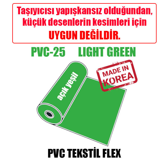 PVC Açık Yeşil (Light Green) Flex / 51 cm x 1 metre - Thumbnail