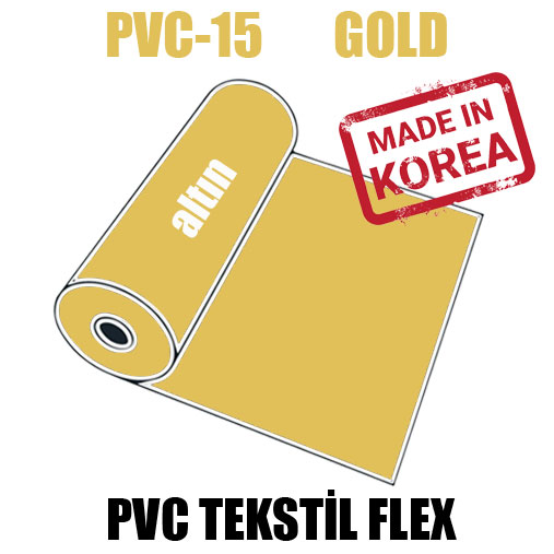 PVC Altın (Gold) Flex / 51 cm x 1 metre - Thumbnail