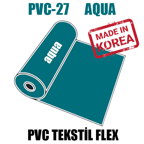 PVC Deniz Mavi (Aqua) Flex / 51 cm x 1 metre