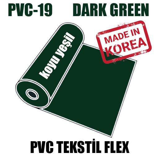 PVC Koyu Yeşil (Dark Green) Flex / 51 cm x 1 metre