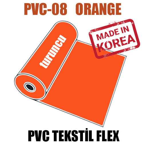 PVC Turuncu (Orange) Flex / 51 cm x 1 metre