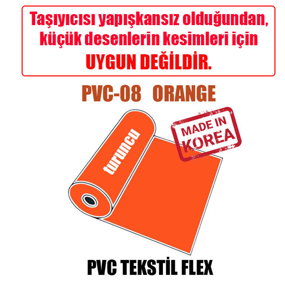 PVC Turuncu (Orange) Flex / 51 cm x 1 metre