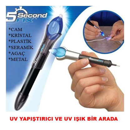 5 Second Fix Kristal Cam Yapıştırıcı ve UV Işık - Thumbnail